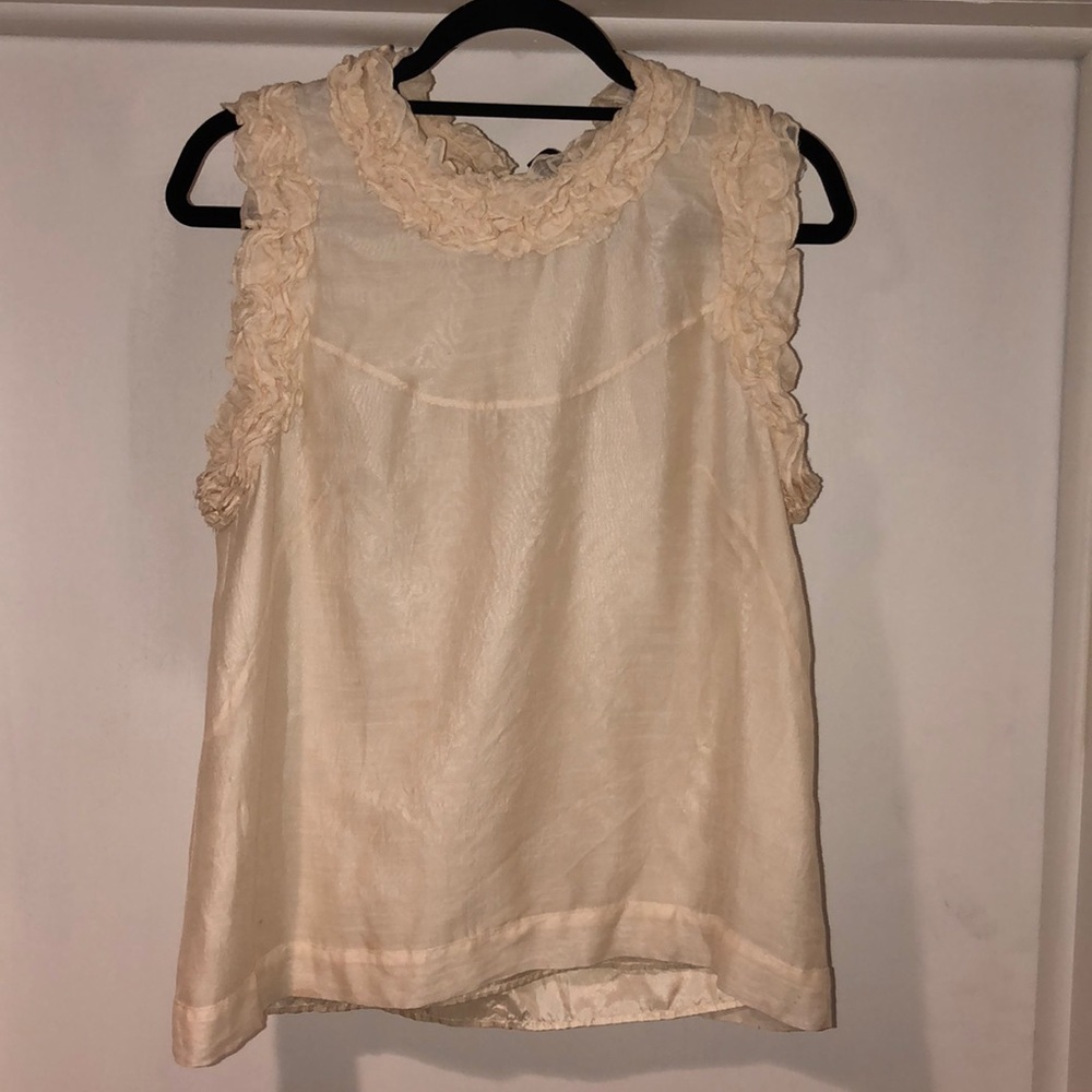French Connection Cream Tank Top